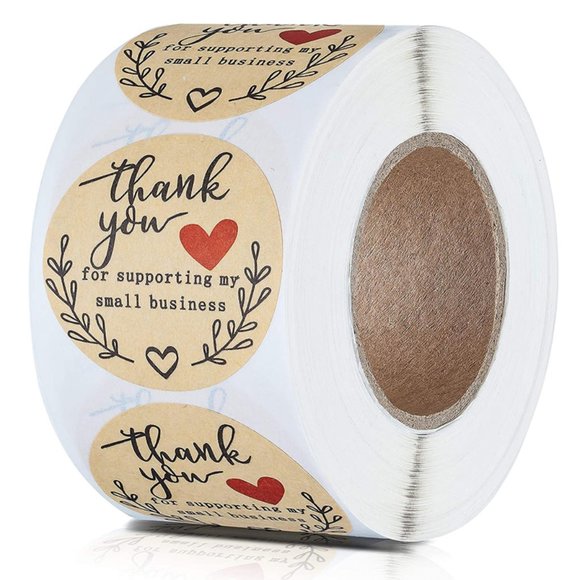 90 pcs - 1.5" Thank you for your business Stickers - Picture 1 of 5